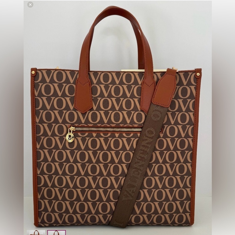 Valentino Orlandi Vovo Handbag Crossbody Brown Signature Extra Woven NWT - Picture 2 of 6